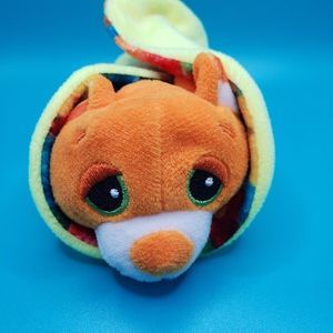 Cutetitos Candy Corn Cat Mini Plush with Wrap Stuffed Small Soft Toy Kitten